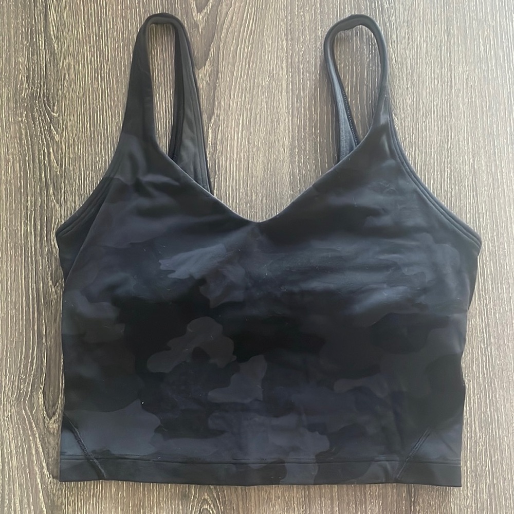 Lululemon Align Tank Top - Heritage 365 Camo Deep Coal Multi - Size 4